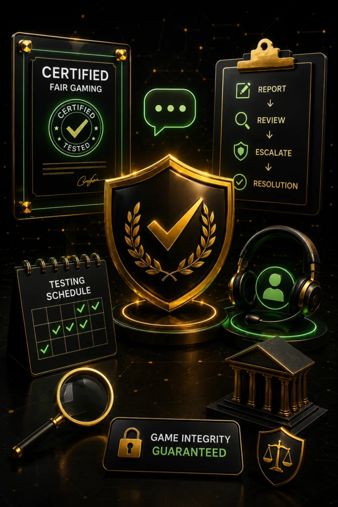 JB.COM fairness certification and game integrity